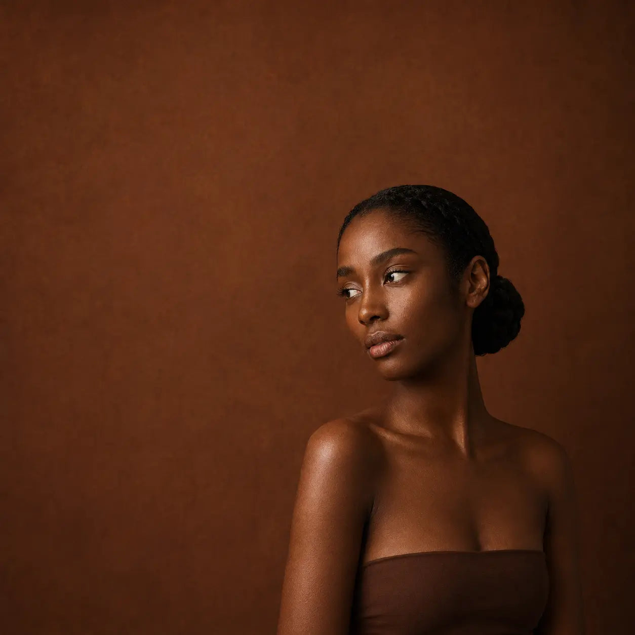 Égérie N’Zassa Beauty au regard tourné vers la sélection de soins